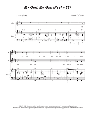 My God, My God (Psalm 22) (2-part choir (SA) - Alternate Version)