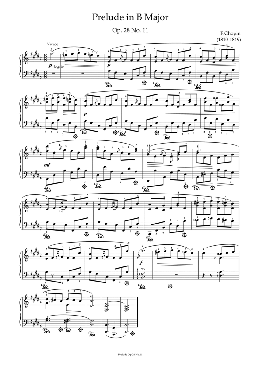 Prelude in B Major image number null