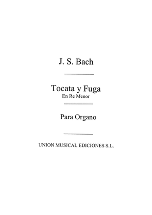 Book cover for Toccata Fuga En Re Menor For Organ