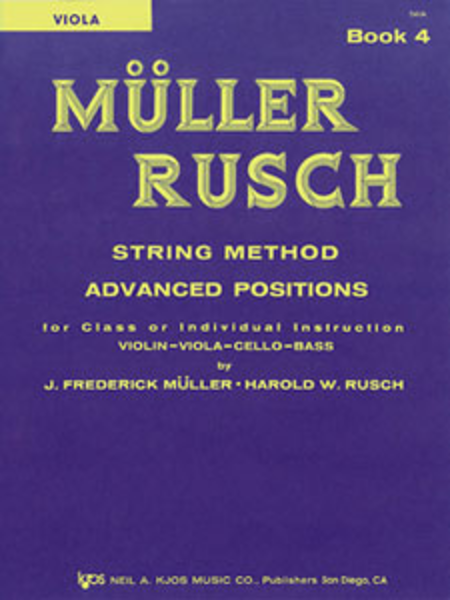 Muller-rusch String Method Book 4-viola