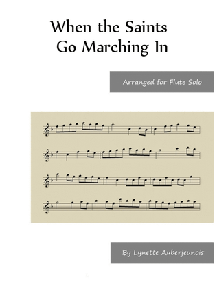 Book cover for When the Saints Go Marching In - Flute Solo