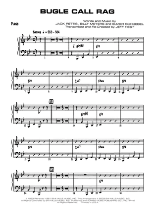 Bugle Call Rag: Piano Accompaniment