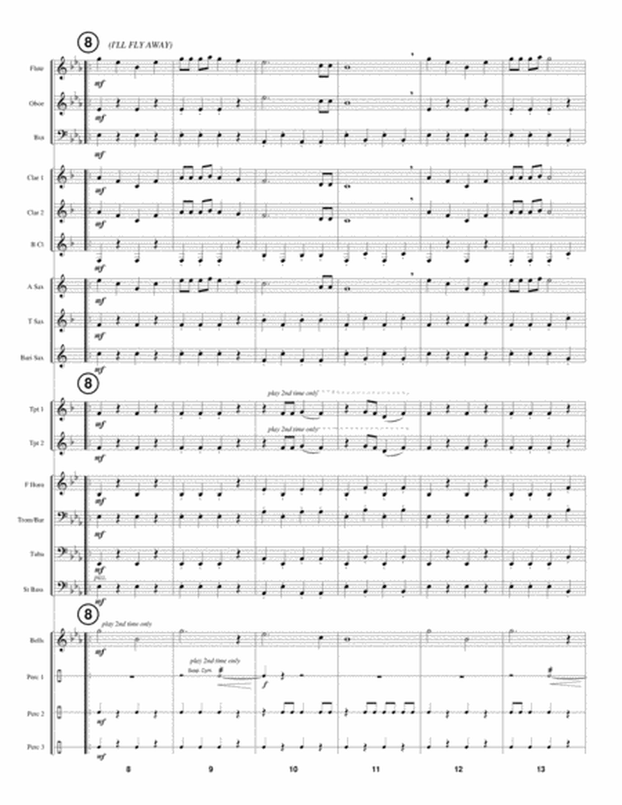 MARCH BAPTISTE (concert band - medium easy - score, parts & license to copy) image number null