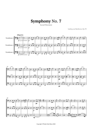Book cover for Symphony No. 7 by Beethoven for Trombone Trio