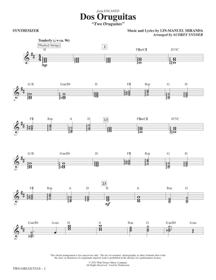 Book cover for Dos/Two Oruguitas (from Encanto) (arr. Audrey Snyder) - Synthesizer