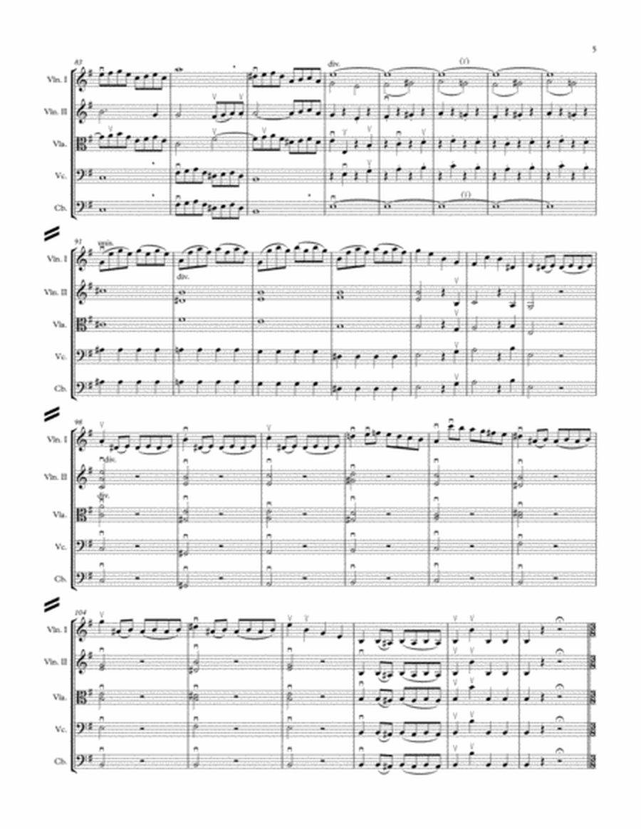 Haydn - "Farewell" Symphony - Arranged for String Orchestra