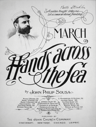 Book cover for March. Hands Across the Sea