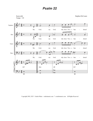 Book cover for Psalm 22 (My God, My God) (Vocal Quartet - (SATB)