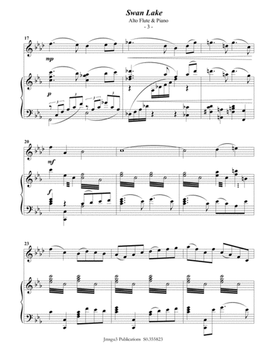 Tchaikovsky: Scene 10 from Swan Lake for Alto Flute & Piano image number null