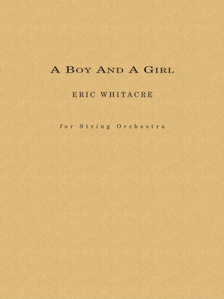 Book cover for A Boy and a Girl