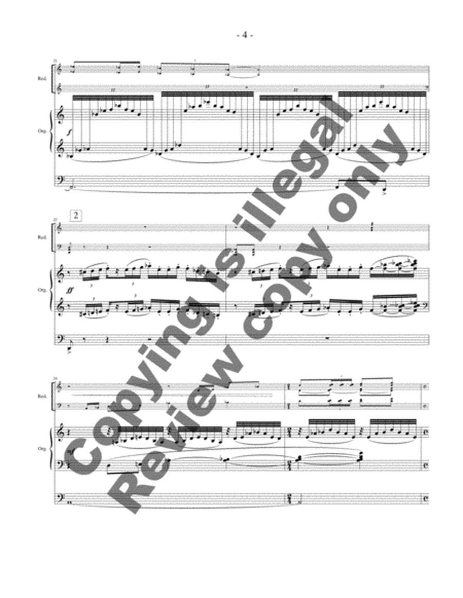 Sleepy Hollow (A Tone Poem for Organ and Orchestra) (Rehearsal score)
