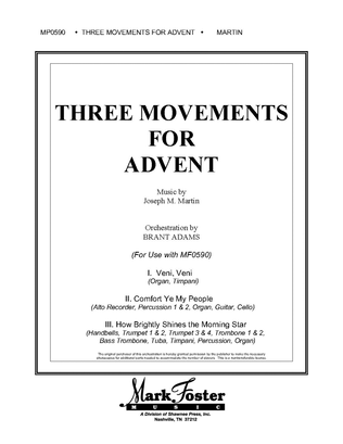 Book cover for Three Movements for Advent