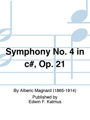 Book cover for Symphony No. 4 in c#, Op. 21