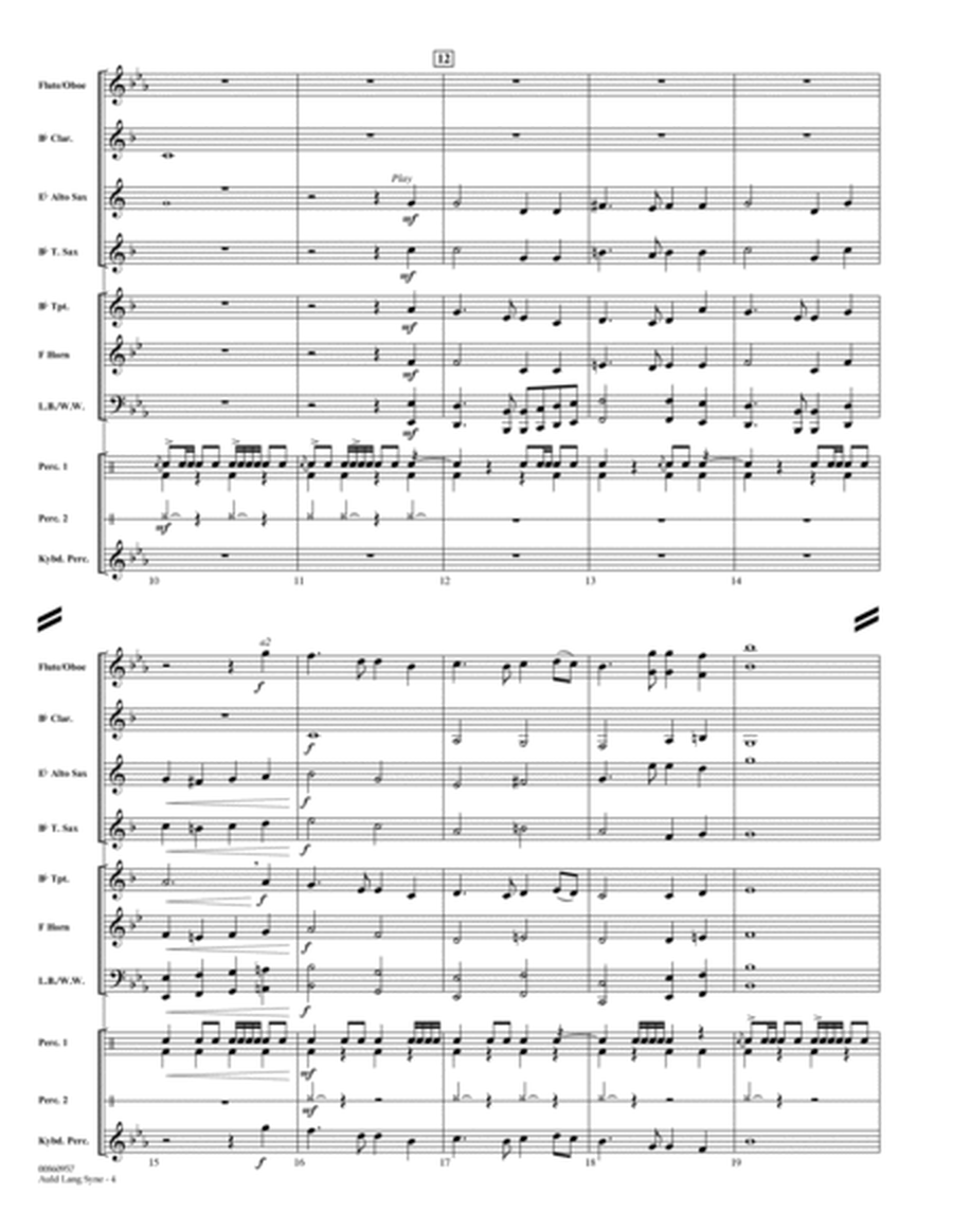 Auld Lang Syne - Full Score