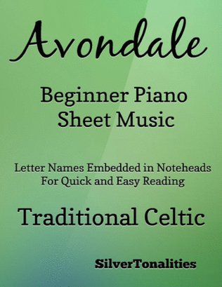 Book cover for Avondale Beginner Piano Sheet Music