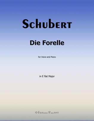 Book cover for Die Forelle, by Schubert, in E flat Major