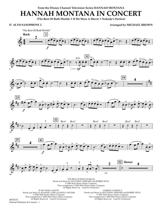 Hannah Montana in Concert - Eb Alto Saxophone 2