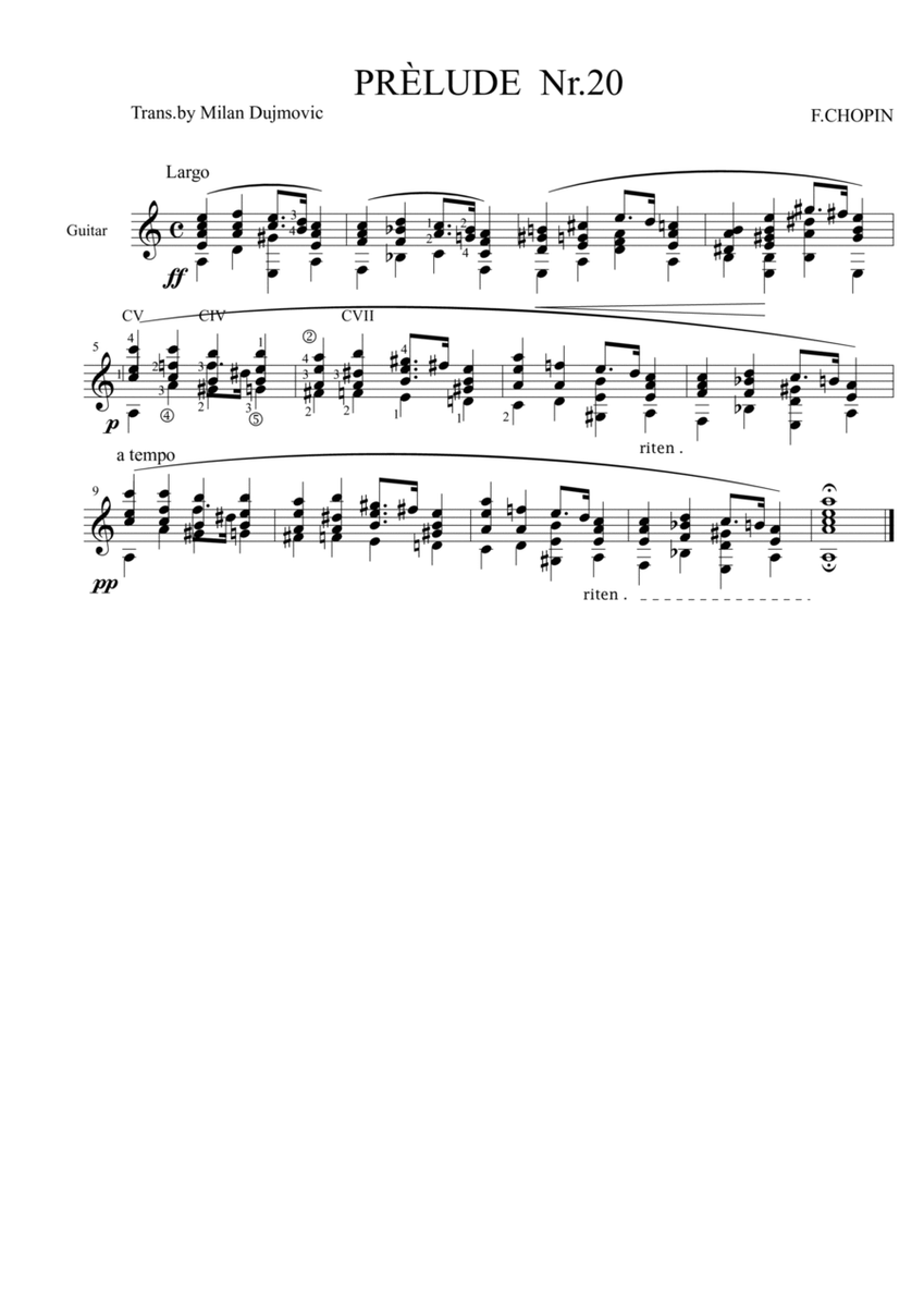 Prelude Op.28 No.20 image number null
