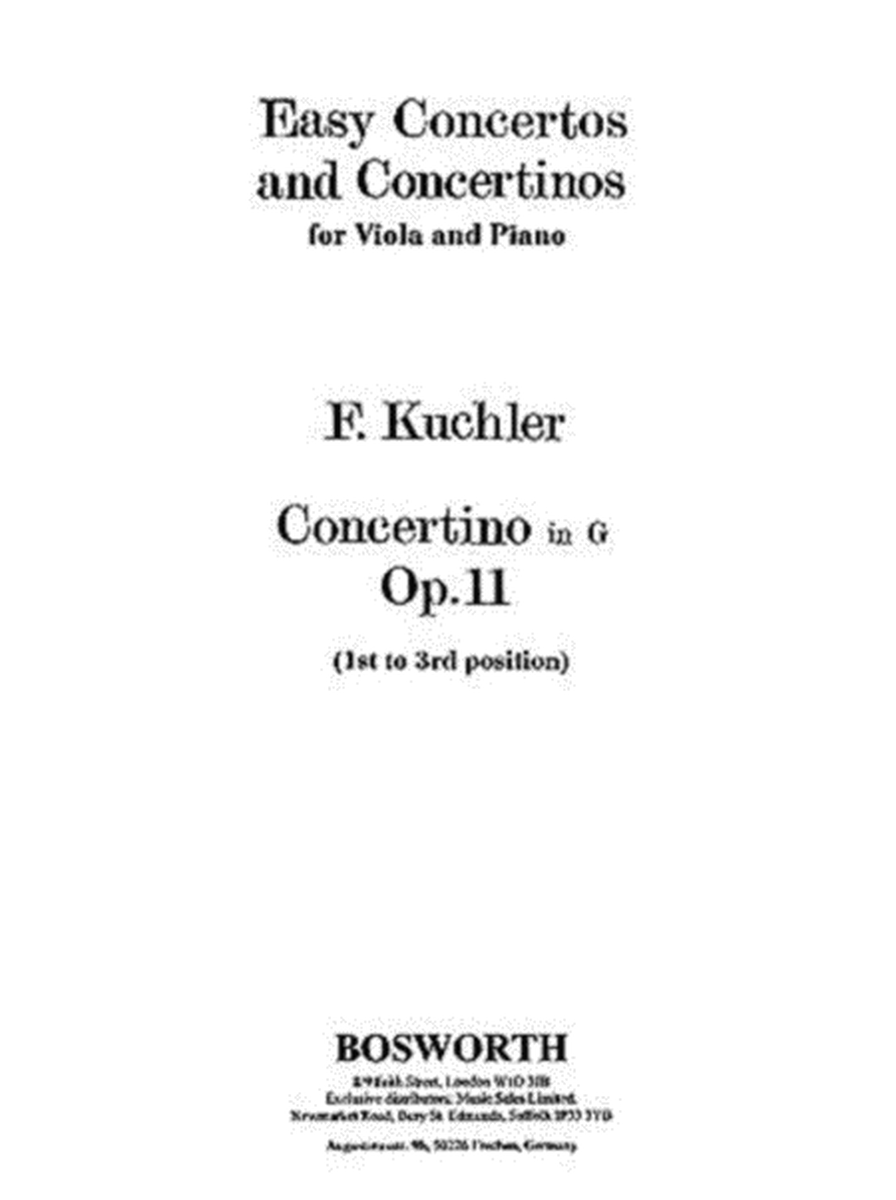 Kuchler - Concertino G Majorop 11 Viola/Piano