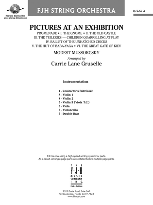 Book cover for Pictures at an Exhibition: Score