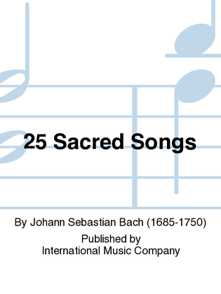 Book cover for 25 Sacred Songs (G. & E.)