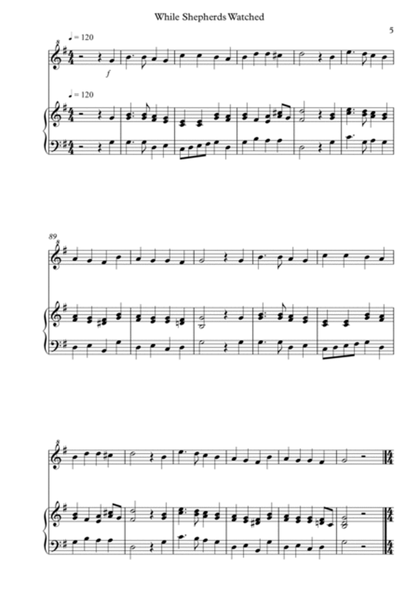 8 Easy Christmas Pieces for Descant Recorder And Piano image number null