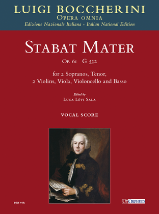 Book cover for Stabat Mater Op. 61 (G 532) for 2 Sopranos, Tenor, 2 Violins, Viola, Violoncello and Basso
