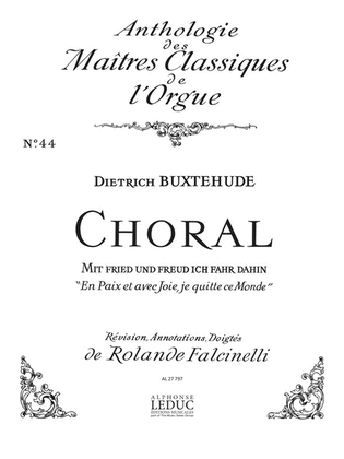 Chorale (maitres Classiques No.44) (organ)