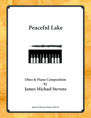 Book cover for Peaceful Lake - Oboe & Piano