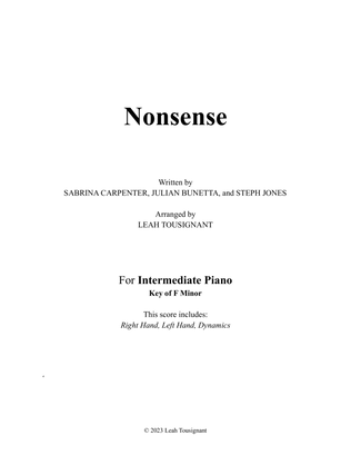 Book cover for Nonsense