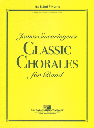 Book cover for James Swearingen's Classic Chorales for Band