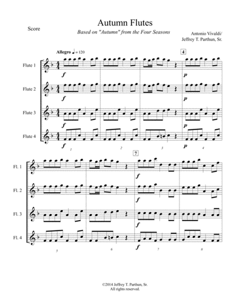 Autumn - Flute Quartet image number null