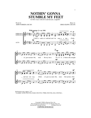 Book cover for Nothin' Gonna Stumble My Feet