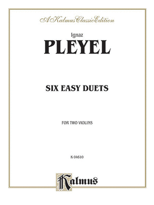 Book cover for Six Easy Duets, Op. 23