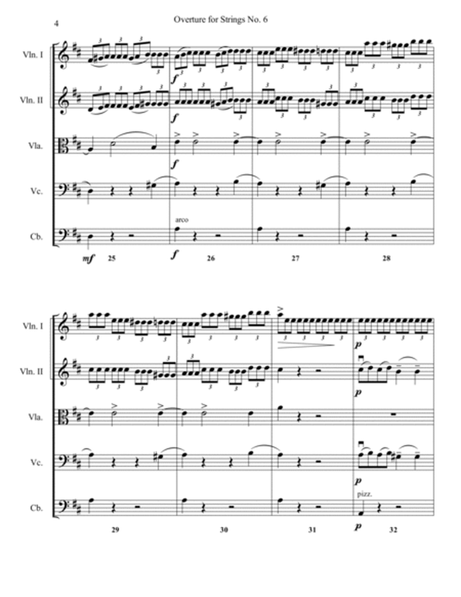 Overture for Strings No. 6 - Score Only