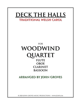 Book cover for Deck The Halls - Woodwind Quartet