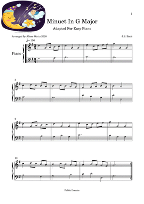 Book cover for Minuet In G Major