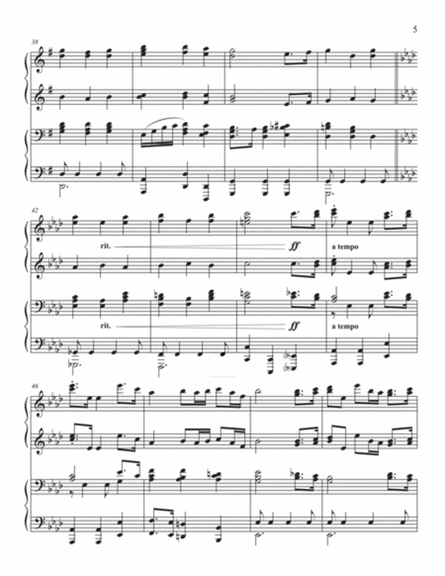 To God Be the Glory: Hymn Settings for 4-Hand Piano-Digital Download