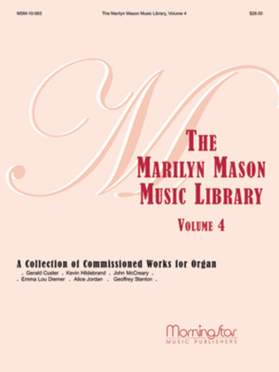 Book cover for Marilyn Mason Music Library, Volume 4