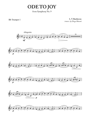 Ode To Joy (from Symphony No. 9) for Brass Quintet