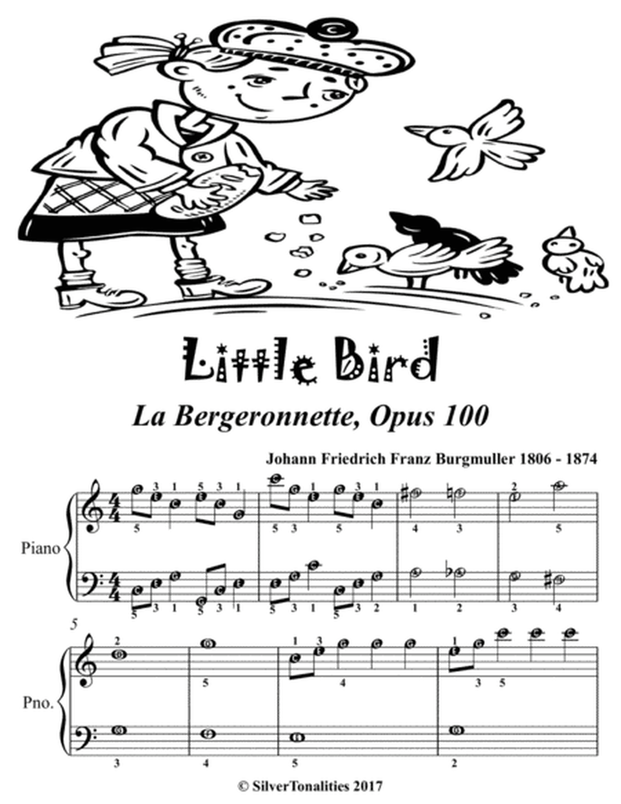 Little Bird La Bergeronnette Opus 100 Easiest Piano Sheet Music