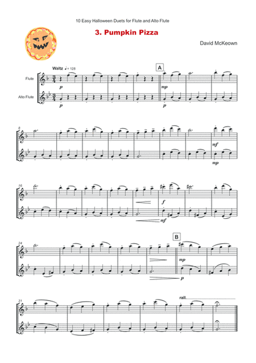 10 Easy Halloween Duets for Flute and Trumpet