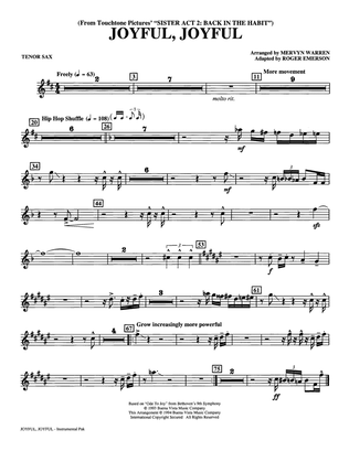 Book cover for Joyful, Joyful (from Sister Act 2) (arr. Roger Emerson) - Tenor Sax