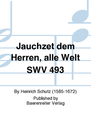 Book cover for Jauchzet dem Herren, alle Welt SWV 493