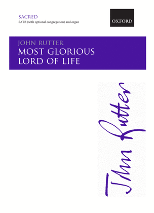 Book cover for Most glorious Lord of life