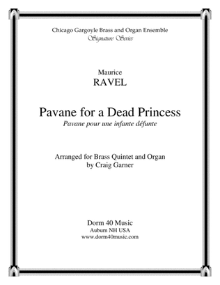 Book cover for Pavane for a Dead Princess (for Brass quintet and Organ)