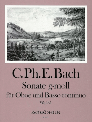 Book cover for Sonata G minor Wq 135