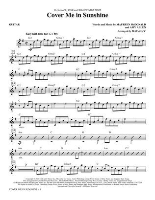 Book cover for Cover Me In Sunshine (arr. Mac Huff) - Guitar