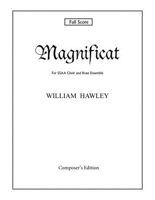 Book cover for Magnificat (Full Score, SSAA and Brass Ensemble)