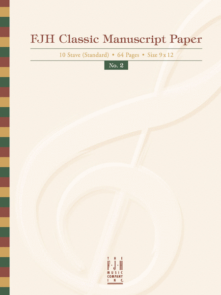 FJH Classic Manuscript Paper No. 2